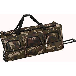 Voyage 4 40 Rolling Duffel Camouflage Green   Rockland Luggage