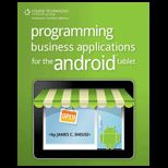 Programming Business Applications for the Android Tablet