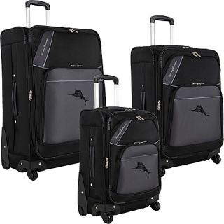 Course 3 Piece Spinner Luggage Set Black/grey/light grey   Tommy Ba