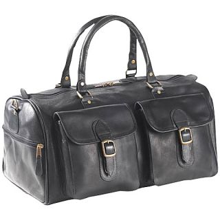 Two Pocket 19 Duffel   Vachetta Black