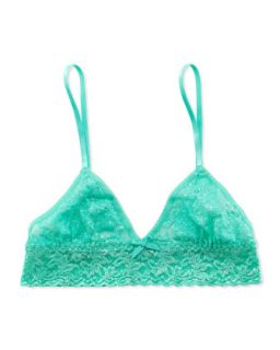 Signature Shimmer Lace Bralette, Mermaid, Extra Small