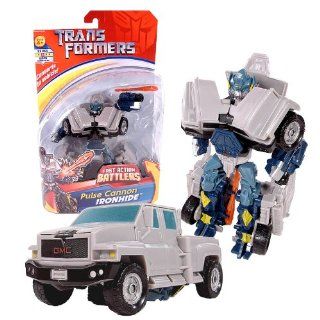 Hasbro Year 2007 Transformers Fast Action Battlers Series 6 Inch Tall Robot Action Figure   PULSE CANNON IRONHIDE with Missile Launcher and 1 Missile (Vehicle Mode Topkick Pick Up Truck) Toys & Games