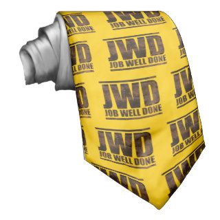 JWD Job Well Done   Wash Design Neck Wear