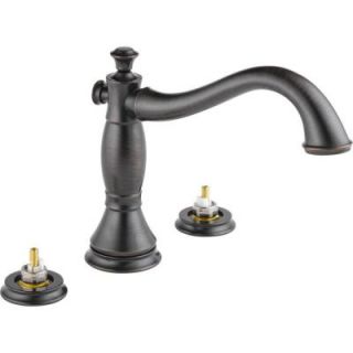 Delta Cassidy 2 Handle Deck  Mount Roman Tub Faucet Trim Only in Venetian Bronze (Valve and Handles Not Included) T2797 RBLHP