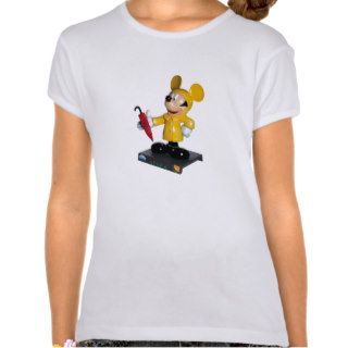 Mickey & Friends Mickey Wearing Rain Coat Statue Tee Shirt