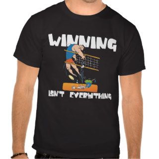 Winning Isn't Everything Volleyball Black T Shirt