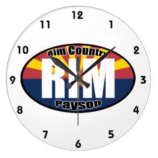 RIM Country ~ Payson, Arizona Oval Wallclocks