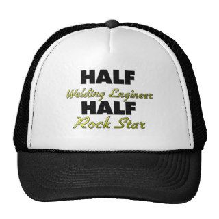 Half Welding Engineer Half Rock Star Mesh Hats