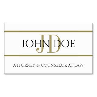 Attorney W/W Gold Stripes   Available Letterhead   Business Card