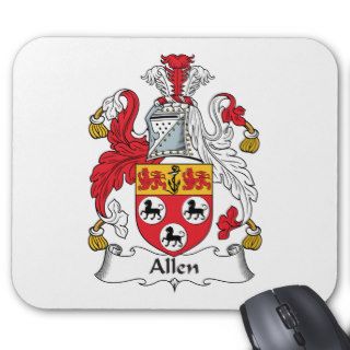 Allen Family Crest Mouse Mats