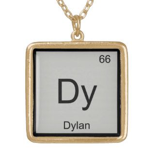 Dylan Name Chemistry Element Periodic Table Personalized Necklace