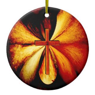 Power of Prayer Art Ornament Round