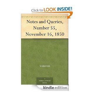 Notes and Queries, Number 55, November 16, 1850 eBook Various Kindle Store