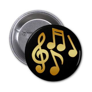 GOLD MUSIC NOTES PIN