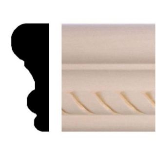 House of Fara 3/4 in. x 2 1/8 in. x 96 in. Hardwood Rope Colonial Panel Moulding 217