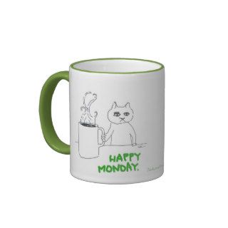 Happy Monday Cat Mug