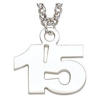 Sterling Silver Personalized Number Pendant   Personalized Jewelry Jewelry