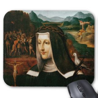 Ex Voto dedicated to St. Catherine of Siena Mouse Pads