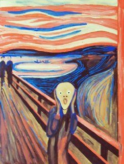 Edvard Munch THE SCREAM Paint by Number Kit 12" x 16"   Office Products