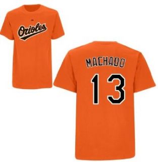 Manny Machado Baltimore Orioles Orange Jersey Name and Number T shirt XX Large Clothing