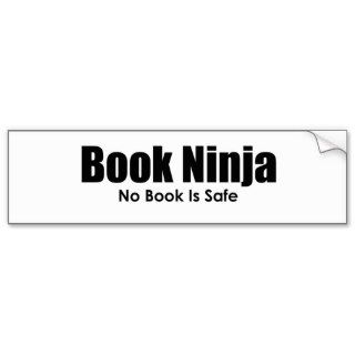 Book Ninja Bumper Sticker