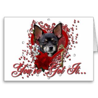 Valentines   Key to My Heart   Chihuahua  Isabella Card