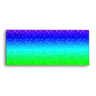 Rainbow stars pattern envelope