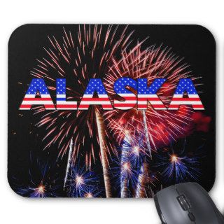 Alaska Fireworks Mouse Pads