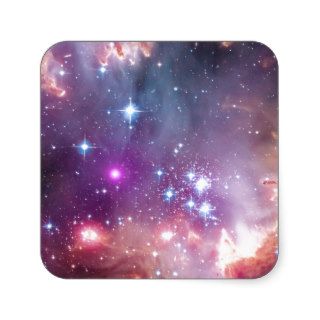 NGC 602 Star Cluster, Small Magellanic Cloud Square Stickers