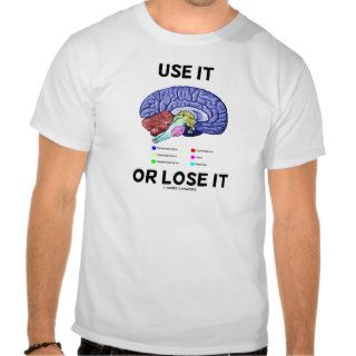 Use It Or Lose It (Brain Anatomy Humor Saying) Tee Shirt