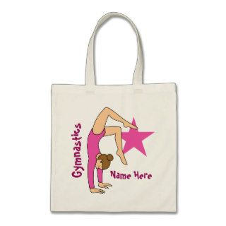 Girl Gymnast in Pink Tote Bag