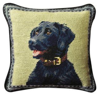 Orvis Dog Breed Needlepoint Pillows, Black Lab   Throw Pillows