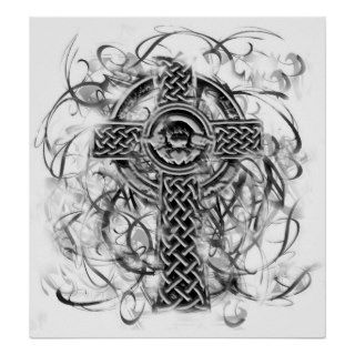 "Silver Claddagh Cross" Sarah Doherty 2008 Poster