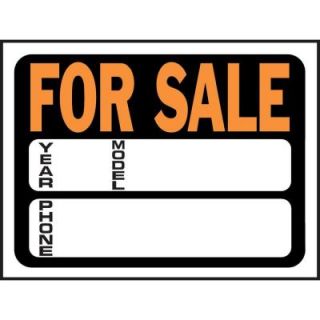 HY KO 9 in. x 12 in. Plastic Auto For Sale Sign 3031