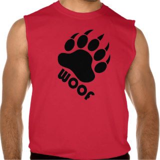 Woof Bear Pride Claw (Black) Sleeveless Shirt