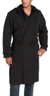 London Fog Men's Double Breasted Zip Out Trench, Black, 48 Regular at  Mens Clothing store Trenchcoats