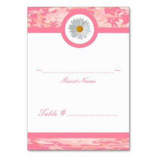 Pink Camo Wedding Seating Card Business Card Templates