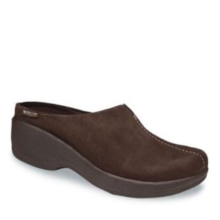 Women's Mephisto GORGEOUS Open Back Clogs BROWN 6.5 M Shoes