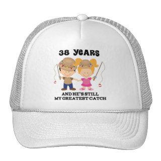 38th Wedding Anniversary Gift For Her Mesh Hat