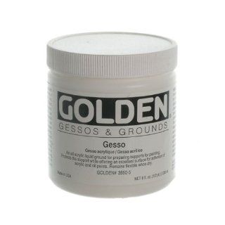Golden Acrylic Gesso   8 oz Jar