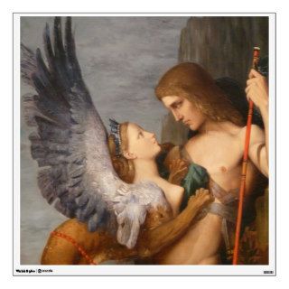 Detail of Oedipus and the Sphinx by Gustave Moreau Room Decal