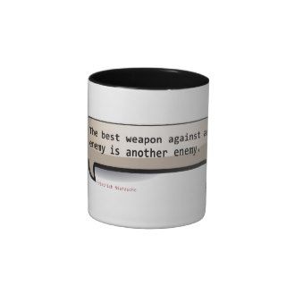 Friedrich Nietzsche The best weapon against an Coffee Mugs