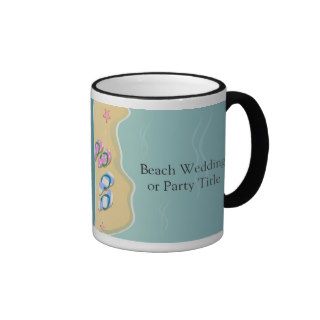 His/Hers Flip Flops on the Beach Coffee Mug