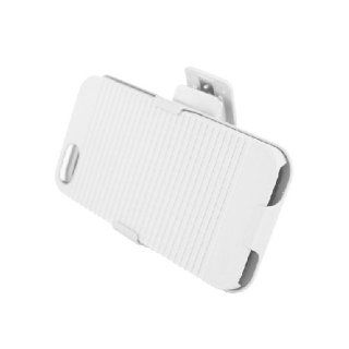 Apple iPhone 5 White Kickstand Holster Cover Case Cell Phones & Accessories