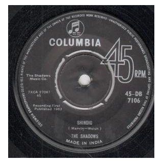 Shindig 7 Inch (7" Vinyl 45) Indian Columbia 1963 Music