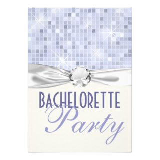 bling glam and glitz bachelorette party personalized invitations