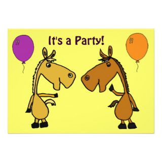AK  Horse Birthday Party Invitation