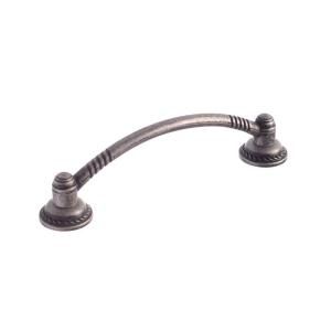 Richelieu Hardware Wrought Iron 96mm Traditional Pull with Rosette BP236796907