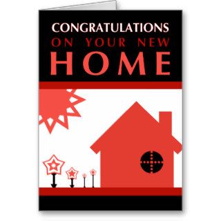 congratulations on your new home  pop shapes greeting cards