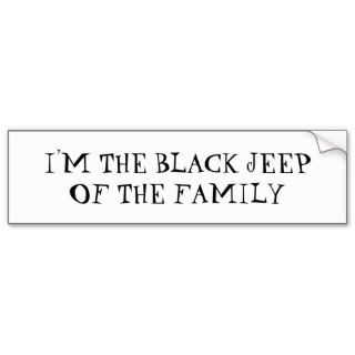 BLACK JEEP black sheep bumper sticker